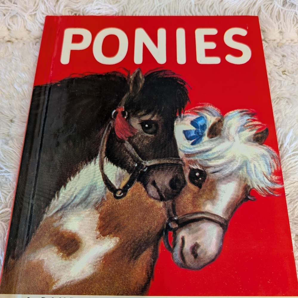 Vintage Book Children's On Ponies